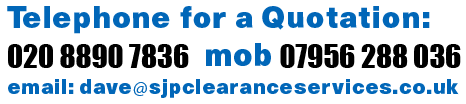 SJP commercial waste disposal and domestic rubbish clearance service